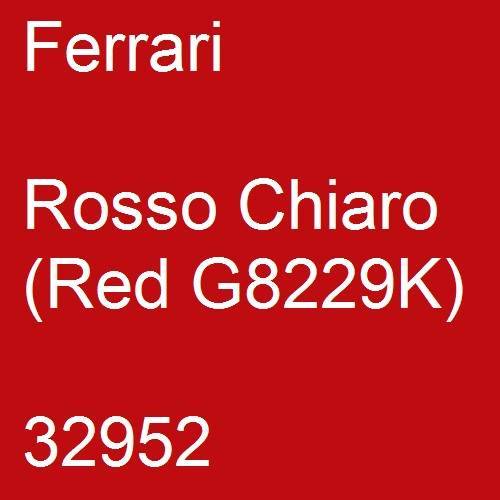 Ferrari, Rosso Chiaro (Red G8229K), 32952.